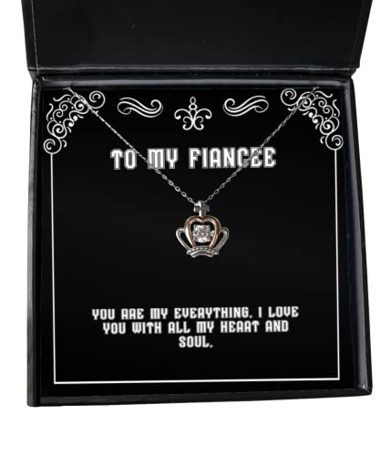 best fiancee gifts you are my everything i love you with all my heart and beautiful holiday crown pendant necklace from christmas new years valentines day easter mothers day fathers day