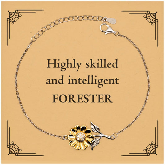 best forester gifts highly skilled and intelligent appreciation birthday sunflower bracelet for forester men women friends coworkers
