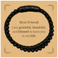 best friend appreciation gifts i am grateful thankful and blessed thank you stone leather bracelets for best friend birthday inspiration gifts for best friend