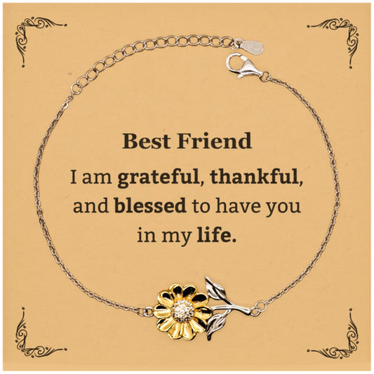 best friend appreciation gifts i am grateful thankful and blessed thank you sunflower bracelet for best friend birthday inspiration gifts for best friend