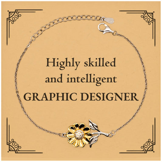 best graphic designer gifts highly skilled and intelligent appreciation birthday sunflower bracelet for graphic designer men women friends coworkers