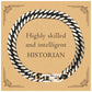 best historian gifts highly skilled and intelligent appreciation birthday cuban link chain bracelet for historian men women friends coworkers