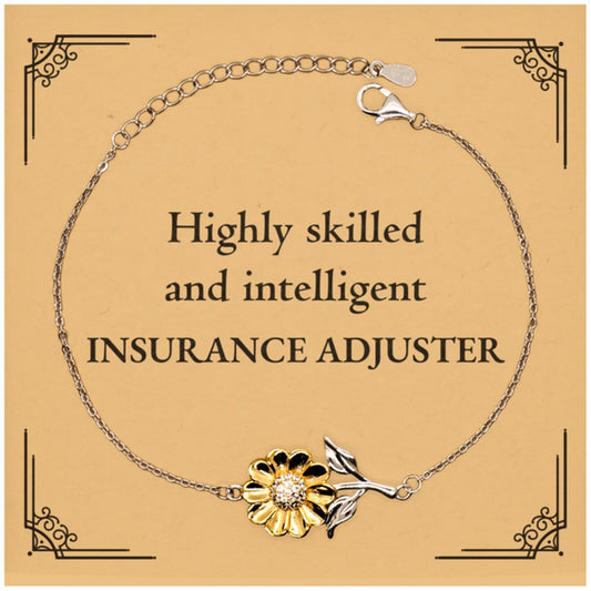 best insurance adjuster gifts highly skilled and intelligent appreciation birthday sunflower bracelet for insurance adjuster men women friends coworkers