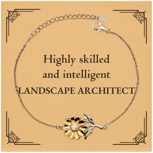 best landscape architect gifts highly skilled and intelligent appreciation birthday sunflower bracelet for landscape architect men women friends coworkers