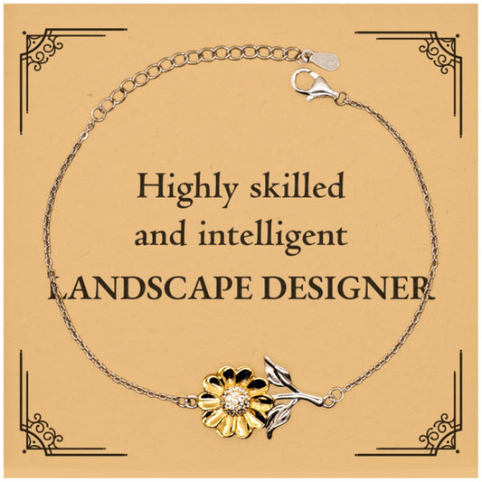 best landscape designer gifts highly skilled and intelligent appreciation birthday sunflower bracelet for landscape designer men women friends coworkers