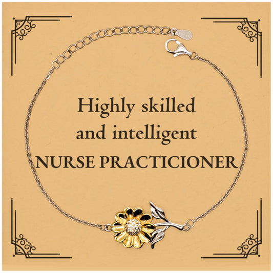best nurse practicioner gifts highly skilled and intelligent appreciation birthday sunflower bracelet for nurse practicioner men women friends coworkers