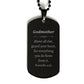 black dog tag godmother inspirational engraved jewelry for women proverbs 4 23 keychain charm gift for baptism birthday christmas graduation and veterans day