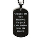 amangny sheriff. im not arguing. im just explaining why im right. black dog tag sheriff engraved pendant necklace fancy gifts for sheriff