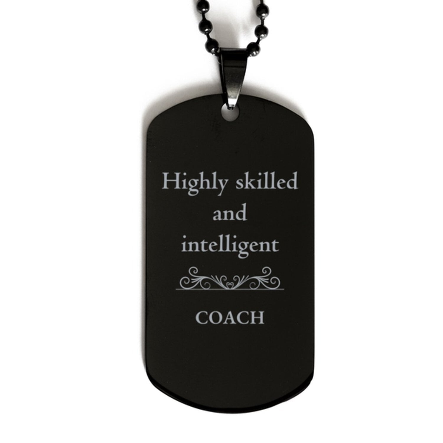best coach gifts highly skilled and intelligent appreciation birthday black dog tag for coach men women friends coworkers