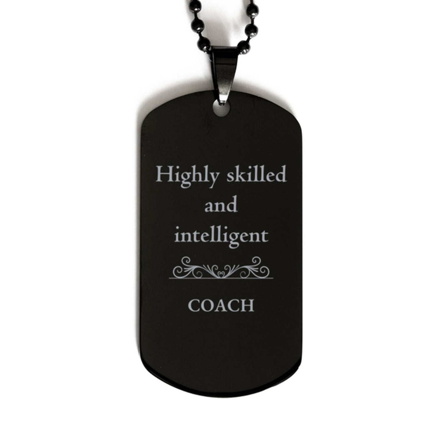 best coach gifts highly skilled and intelligent appreciation birthday black dog tag for coach men women friends coworkers