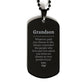 grandson black dog tag always so very proud of you inspirational grandson birthday supporting gifts from gigi