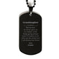 granddaughter motivational gifts from granny remember to never give up no matter what inspirational birthday black dog tag for granddaughter