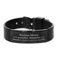 bonus mom appreciation gifts i am grateful thankful and blessed thank you black shark mesh bracelet for bonus mom birthday inspiration gifts for bonus mom