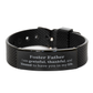 foster father appreciation gifts i am grateful thankful and blessed thank you black shark mesh bracelet for foster father birthday inspiration gifts for foster father