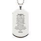 daughter silver dog tag never forget that i love you forever inspirational daughter birthday unique gifts from mommy