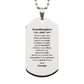 granddaughter silver dog tag never forget that i love you forever inspirational granddaughter birthday unique gifts from grandpa