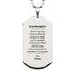 granddaughter silver dog tag never forget that i love you forever inspirational granddaughter birthday unique gifts from granny