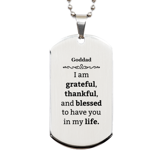 goddad appreciation gifts i am grateful thankful and blessed thank you silver dog tag for goddad birthday inspiration gifts for goddad