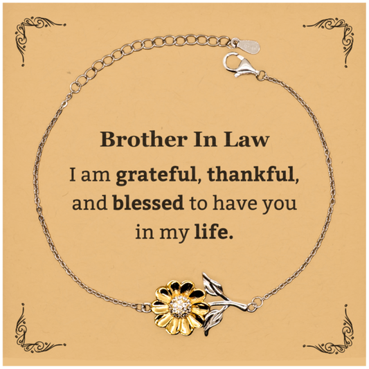 brother in law appreciation gifts i am grateful thankful and blessed thank you sunflower bracelet for brother in law birthday inspiration gifts for brother in law
