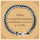 father appreciation gifts i am grateful thankful and blessed thank you cuban link chain bracelet for father birthday inspiration gifts for father