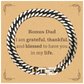 bonus dad appreciation gifts i am grateful thankful and blessed thank you cuban link chain bracelet for bonus dad birthday inspiration gifts for bonus dad