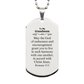 to my grandmom gifts may the god of endurance bible verse scripture silver dog tag birthday confirmation gifts for grandmom