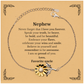 nephew sunflower bracelet never forget that i love you forever inspirational nephew birthday unique gifts from favorite uncle