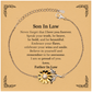 son in law sunflower bracelet never forget that i love you forever inspirational son in law birthday unique gifts from father in law