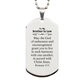 to my brother in law gifts may the god of endurance bible verse scripture silver dog tag birthday confirmation gifts for brother in law