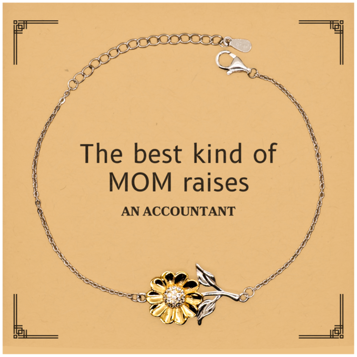 funny accountant mom gifts the best kind of mom raises accountant birthday mothers day cute sunflower bracelet for accountant mom