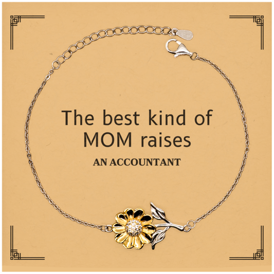 funny accountant mom gifts the best kind of mom raises accountant birthday mothers day cute sunflower bracelet for accountant mom