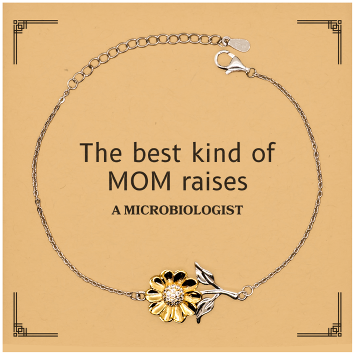 funny microbiologist mom gifts the best kind of mom raises microbiologist birthday mothers day cute sunflower bracelet for microbiologist mom
