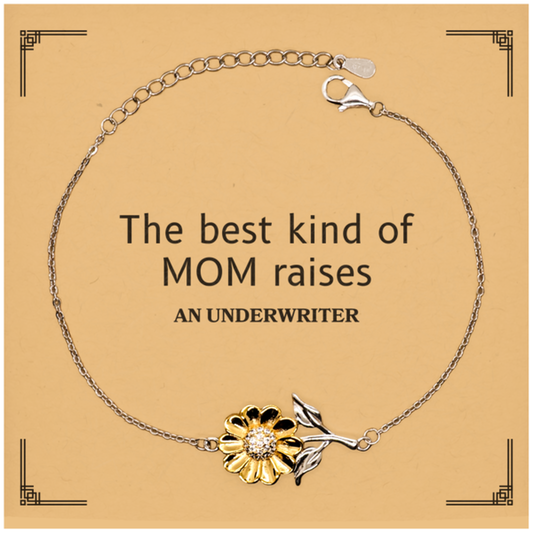 funny underwriter mom gifts the best kind of mom raises underwriter birthday mothers day cute sunflower bracelet for underwriter mom
