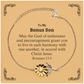 to my bonus son gifts may the god of endurance bible verse scripture sunflower bracelet birthday confirmation gifts for bonus son