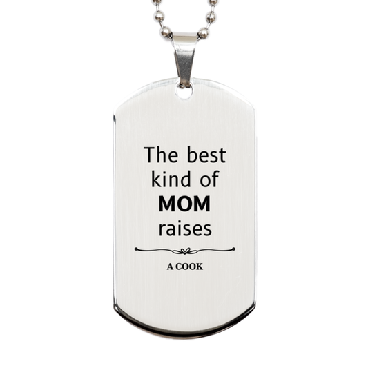 funny cook mom gifts the best kind of mom raises cook birthday mothers day cute silver dog tag for cook mom