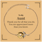 to my aunt thank you gifts you are appreciated more than you know appreciation sunflower bracelet for aunt birthday unique gifts for aunt