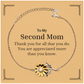 to my second mom thank you gifts you are appreciated more than you know appreciation sunflower bracelet for second mom birthday unique gifts for second mom