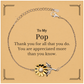 to my pop thank you gifts you are appreciated more than you know appreciation sunflower bracelet for pop birthday unique gifts for pop