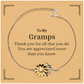 to my gramps thank you gifts you are appreciated more than you know appreciation sunflower bracelet for gramps birthday unique gifts for gramps