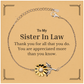 to my sister in law thank you gifts you are appreciated more than you know appreciation sunflower bracelet for sister in law birthday unique gifts for sister in law