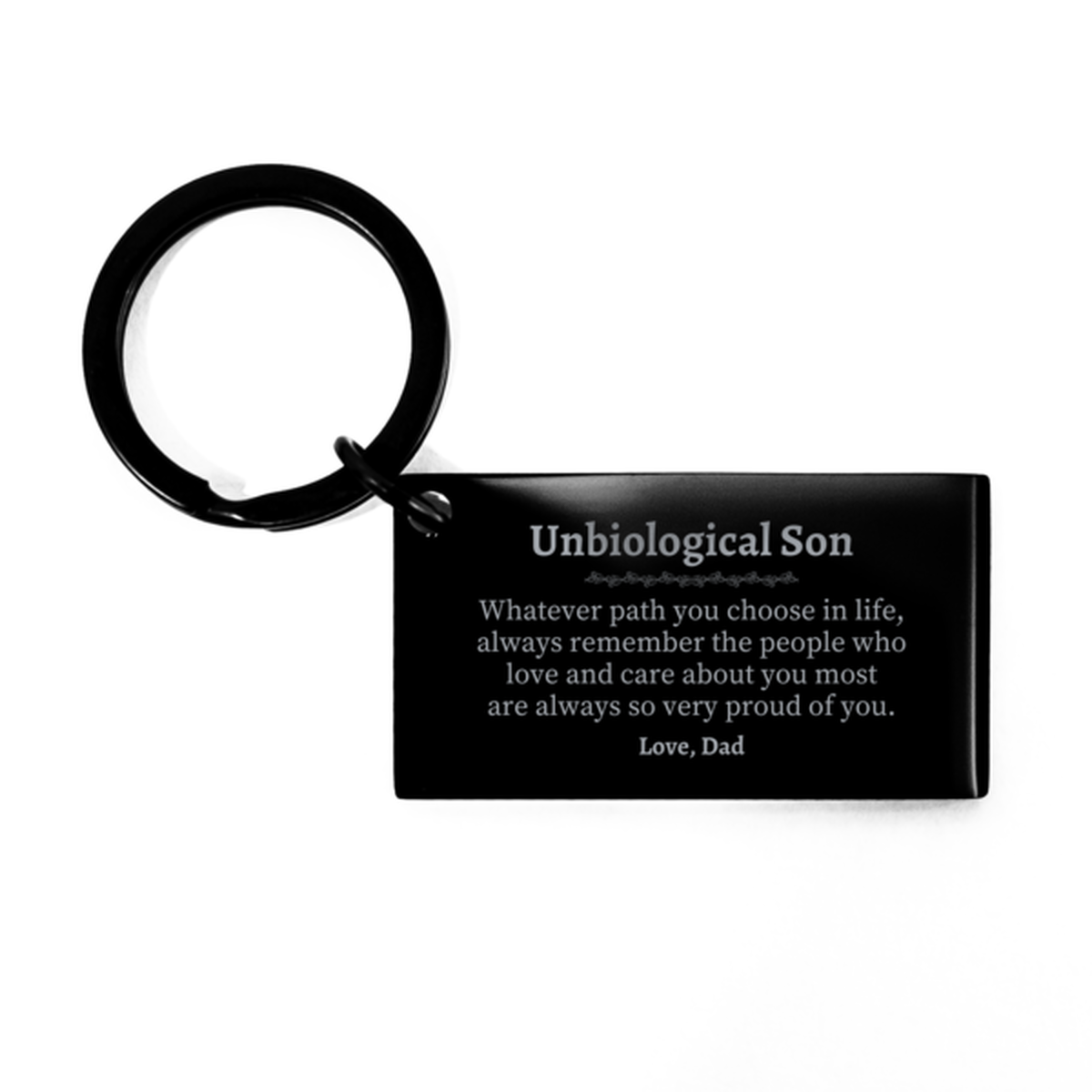 unbiological son keychain always so very proud of you inspirational unbiological son birthday supporting gifts from dad