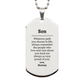 son silver dog tag always so very proud of you inspirational son birthday supporting gifts from mommy