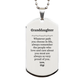 granddaughter silver dog tag always so very proud of you inspirational granddaughter birthday supporting gifts from gigi