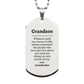 grandson silver dog tag always so very proud of you inspirational grandson birthday supporting gifts from grandmother