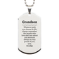grandson silver dog tag always so very proud of you inspirational grandson birthday supporting gifts from grandpa