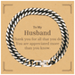 to my husband thank you gifts you are appreciated more than you know appreciation cuban link chain bracelet for husband birthday unique gifts for husband