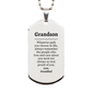 grandson silver dog tag always so very proud of you inspirational grandson birthday supporting gifts from granddad