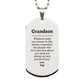 grandson silver dog tag always so very proud of you inspirational grandson birthday supporting gifts from gigi