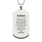 godson silver dog tag always so very proud of you inspirational godson birthday supporting gifts from godmother