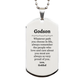 godson silver dog tag always so very proud of you inspirational godson birthday supporting gifts from goddad